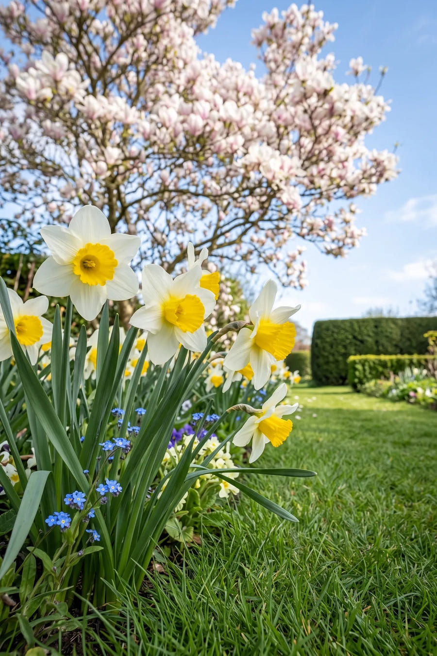 Narcissus Golden Echo — in de tuin
