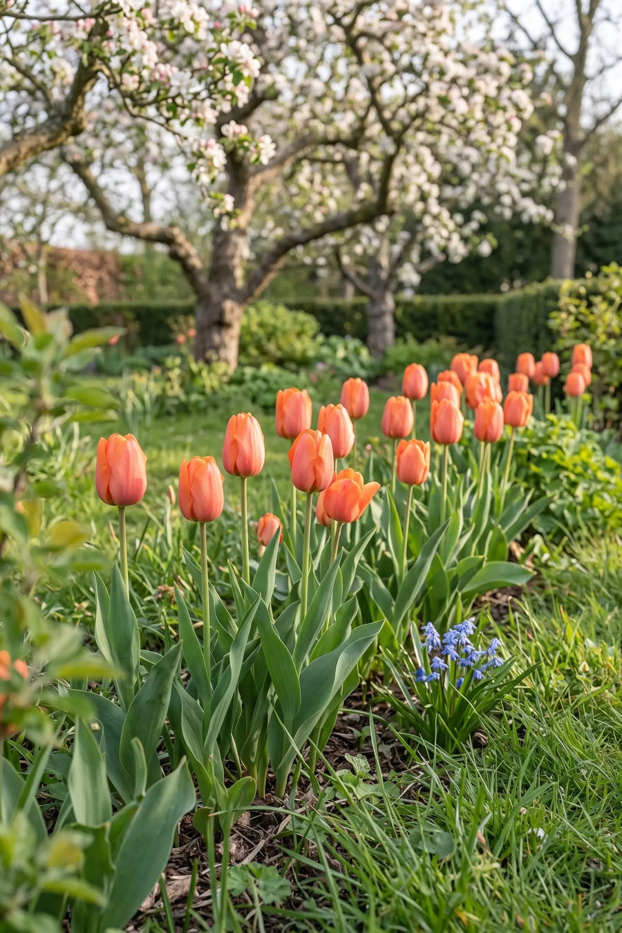 Tulipa Cadans — groep in de tuinborder, extra beeld