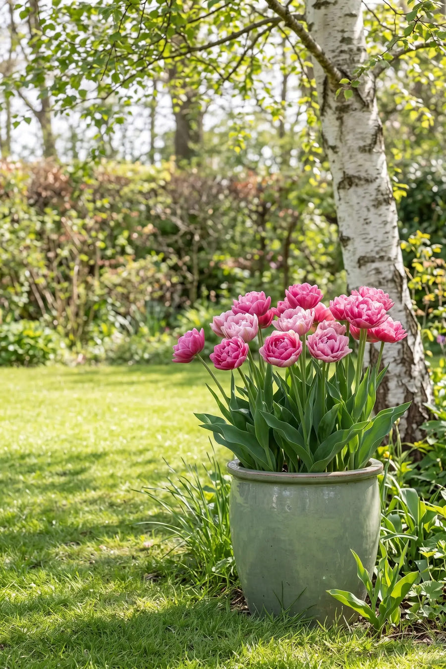 Tulipa Wedding Gift — in pot op terras